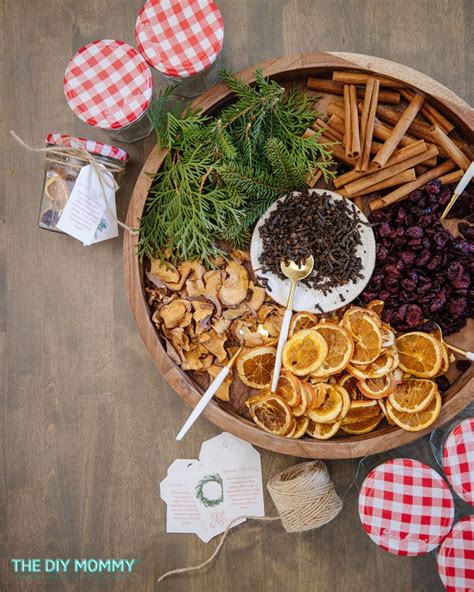 Festive Diy Christmas Simmer Pot In A Jar Party Tray Idea The Diy Mommy