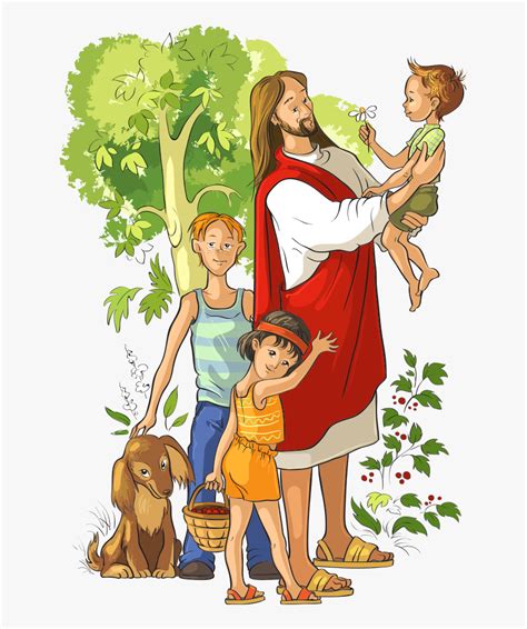 Jesus Loves Children Clipart