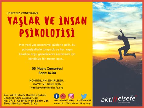 Konferans Yaşlar ve İnsan Psikolojisi Aktiffelsefe Kadıköy