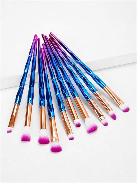 Ombre Handle Soft Makeup Brush 10pcs Makeup Brushes Makeup Brush Set Soft Makeup Makeup