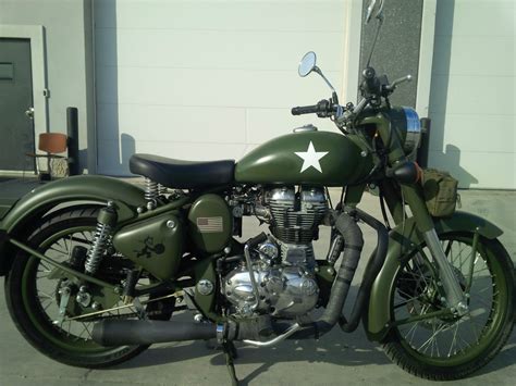 500cc Royal Enfield Bullet 500 Military Royal Enfield 500 Bullet Classic Efi Military Green