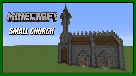 Minecraft How To Build Small Church Tutorial Youtube