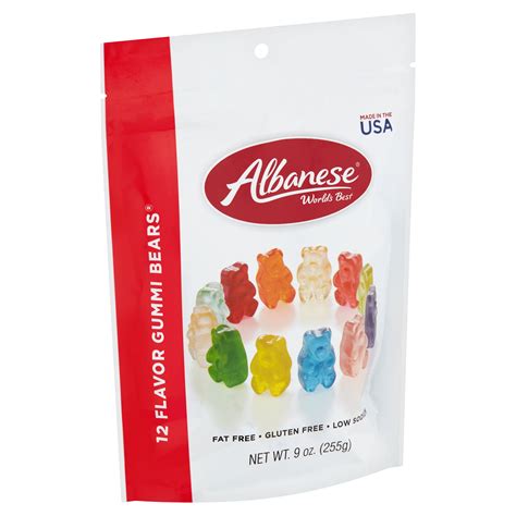 Albanese 12 Flavor Gummi Bears 9 Oz