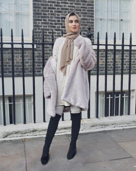 20 Trendy Winter Hijab Outfits You Will Love MCO