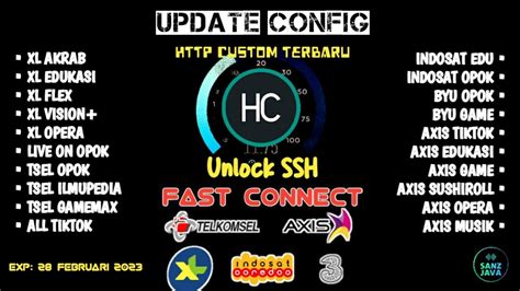 Update Config Custom Terbaru Xl Akrab Liveon Axis Game