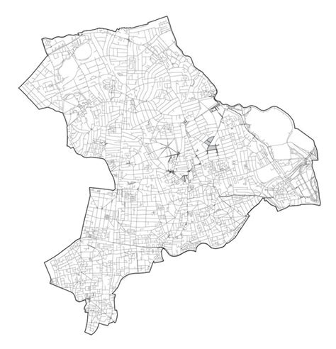 Satélite Vista Los Distritos Londres Mapa Calles Ciudad Londres Borough