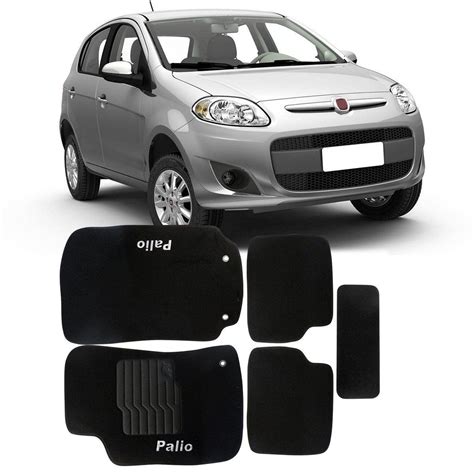 Tapete Carpete Fiat Novo Palio Preto Pe As