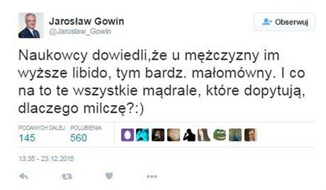 Gowin tłumaczy dlaczego milczy