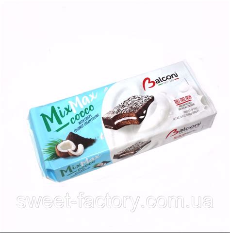 Купить Бисквит Balconi Mix Max Cacao Coconut 10s 350g, цена 155 грн ...