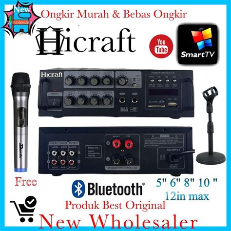 Jual Power Amplifier Hicraft Pavo Karaoke Bluetooth Usb Player Original