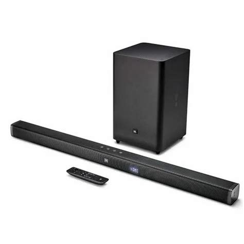 Black JBL Bar 2 1 Deep Bass Soundbar Wireless Subwoofer DBBLKIN At