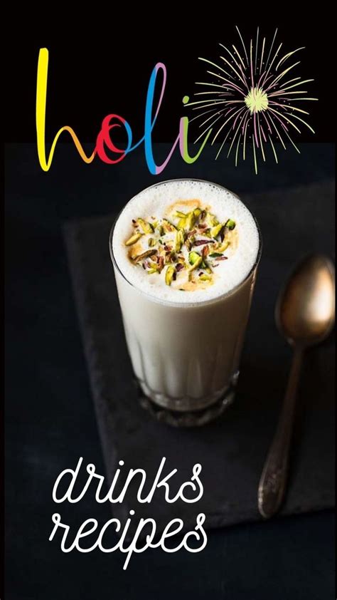 5 Refreshing Drinks For Holi Festival | Sweet drinks recipes, Indian ...