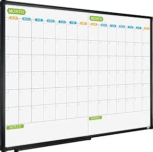 Amazon JILoffice Magnetic Dry Erase Calendar Whiteboard 2 Month