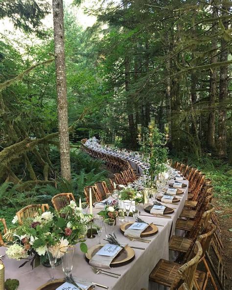 Interior Design And Decor On Instagram Dinner In Woods Near Mt