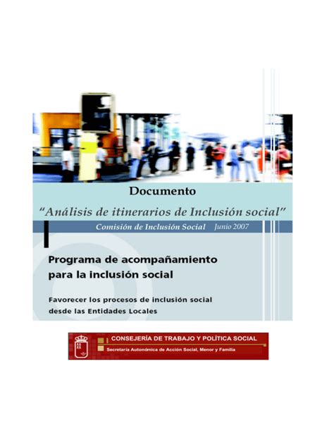 Analisis de itinerarios de inclusión social