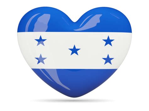 Heart Icon Illustration Of Flag Of Honduras