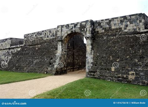 Entrance To Jaffna Fort Sri Lanka Stock Photo - Image of brick, closeup ...