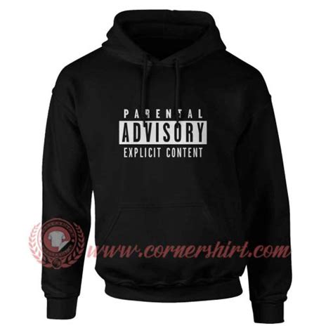 Parental Advisory Explicit Content Hoodie | Cornershirt.com