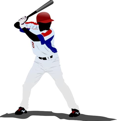 Premium Vector Baseball Player Vector Illustration