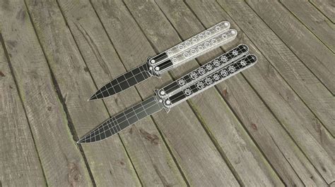 Balisong Knives 3d Model Collection Cgtrader