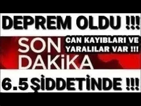 Sondakika KÖTÜ Haber ÇOK ŞİDDETLİ Korkutan DEPREM SON DAKİKA