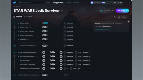 Star Wars Jedi Survivor Cheats Star Wars Jedi Survivor