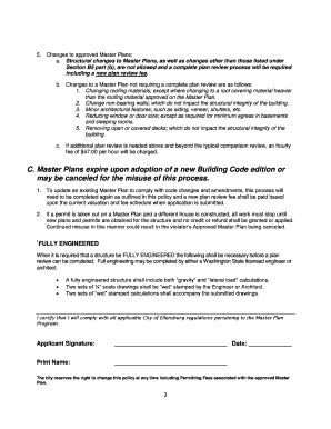 Fillable Online Master Plan BF 01 Agreement Form Fax Email Print