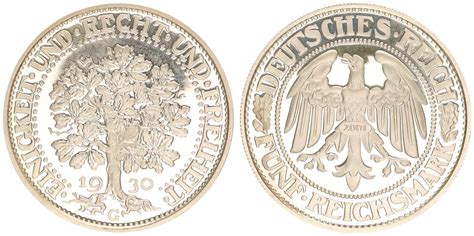 Deutschland Weimar Reichsmark Offizielle Neupr Gung G