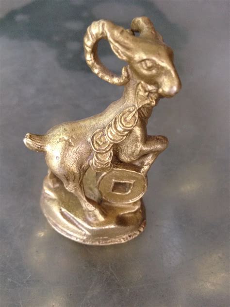 The Ancient Chinese Sculpture Copper Pair Of Feng Shui Money Sheep