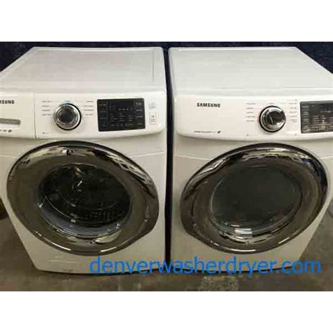 New Samsung Front Load Washer Dryer Set, Stackable, Electric, Steam ...