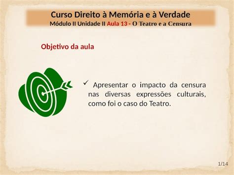 PPT Apresentar o impacto da censura nas diversas expressões culturais