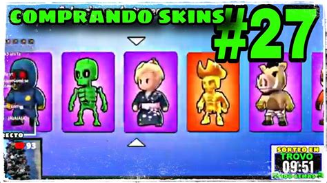 27 COMPRANDO SKINS En STUMBLE GUYS MTMSAMU YouTube