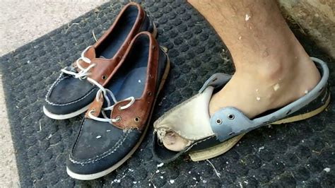 Making Trashed Broken Sperry TopSiders Boat Shoes Into Moccasins