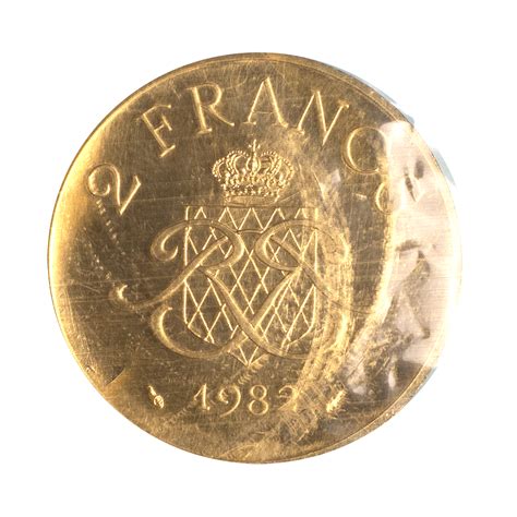 Pi Ce De Monnaie Monaco Francs Rainier Iii Prince De Monaco Pi Fort