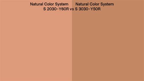 Natural Color System S 2030 Y60r Vs S 3030 Y50r Side By Side Comparison