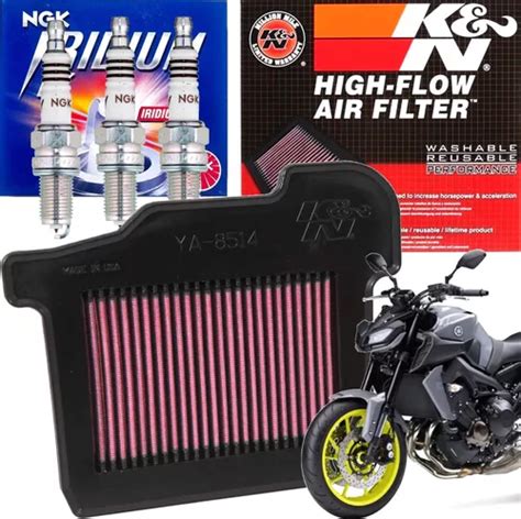 Kit Filtro Ar K N Kn Vela Ngk Iridium Yamaha Mt09 Mt 09 Parcelamento