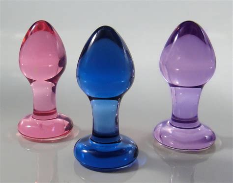 Xs Extra Small Violet Glass Rosebud Butt Plug Sex Toy Mature Etsy