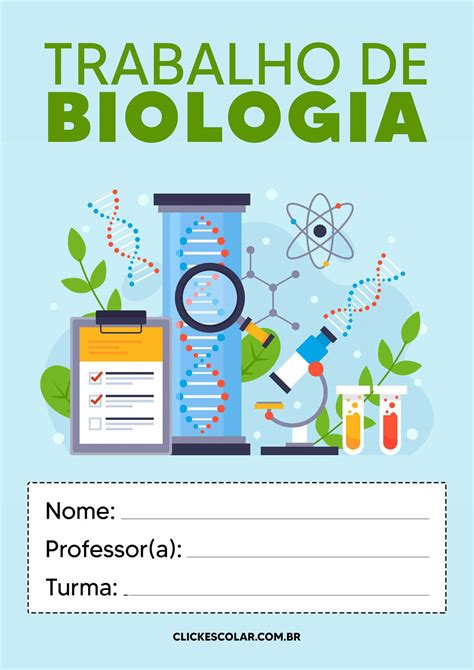 Capa De Trabalho De Biologia