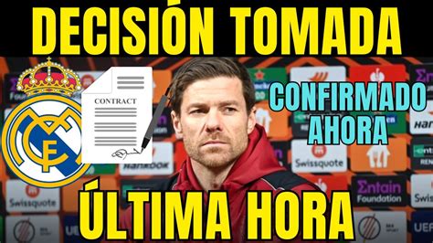 CONFIRMADO XABI ALONSO TOMÓ SU DECISIÓN FINAL NADIE ESPERABA ESO