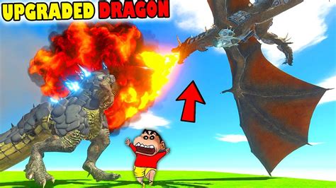 Upgraded Dragon Every Unit Shinchan And Chop Fight Dinosaurs