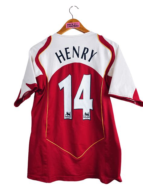 Maillot Vintage 2004 2005 Arsenal Henry 14 S M Back To The