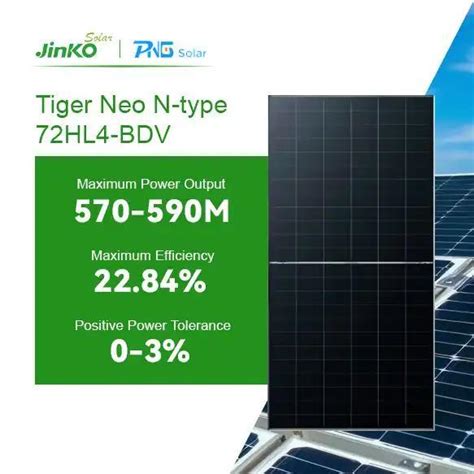 Jinko Solar Tiger Neo N Type Pv Double Glass Solar Panels W W