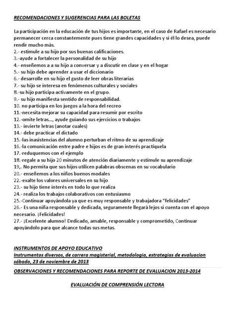 Boletas Lectura Proceso Aprendizaje