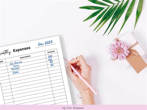 Monthly Income & Expense Tracker Printable Money Tracker - Etsy