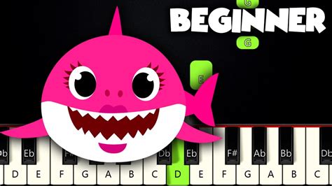 Baby Shark Song | BEGINNER PIANO TUTORIAL + SHEET MUSIC by Betacustic ...