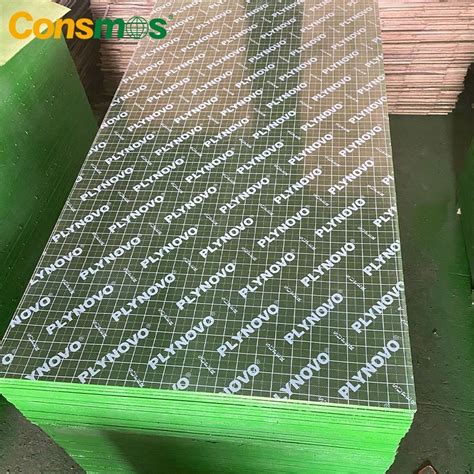 Consmos X Mm Waterproof Pp Green Plastic Veneer Construction Wood