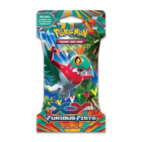 Pokémon TCG XYFurious Fists Sleeved Booster Pack 10 Cards Pokémon