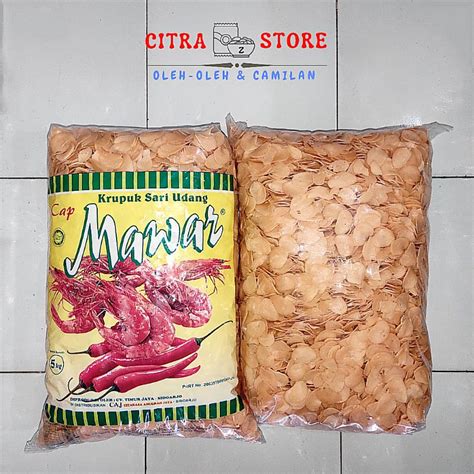 Jual Kerupuk Gado Gado Sari Udang MAWAR 5 Kg Shopee Indonesia