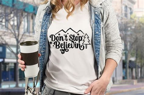 Don T Stop Believing Svg Motivational Graphic By Easyconceptsvg