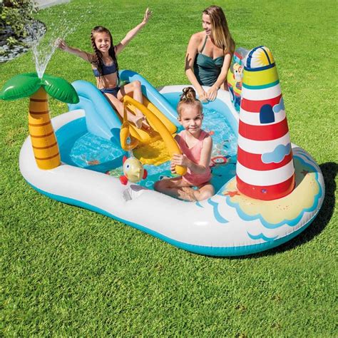 Piscina Playground Pescaria Divertida 182 Litros Intex